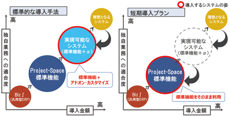 図5 標準的な導入手法と短期導入プラン