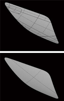 図5 単一の加工面の自動作成