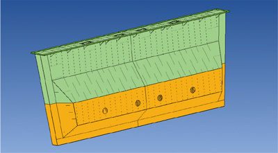 Beagle Viewで表示した船殻モデル