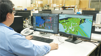 配管設計や若手社員教育に使用する管ナビ