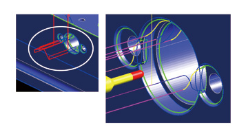図5  機械加工による形状側面部のバリ取り