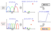 図2 スペクトルの再現精度の比較（概念図）
