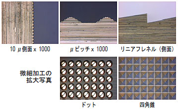 プリズム製品の金型加工