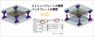 図5 パラメータによる金型の開閉