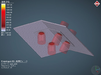 図8　シングルショットによる抵抗スポット溶接の計算事例