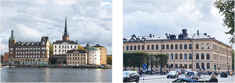図1　ストックホルム（スウェーデン）市街の風景