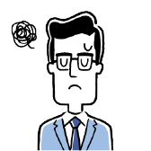 困っている人物