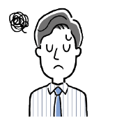 困っている人物