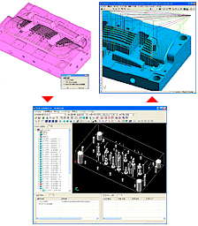 Interface to CAM Drilling System (MOLD2CAM)