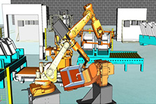 セル生産向けロボットシミュレーション