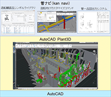 管ナビ（kan navi）はAutoCAD Plant 3D上で動作します